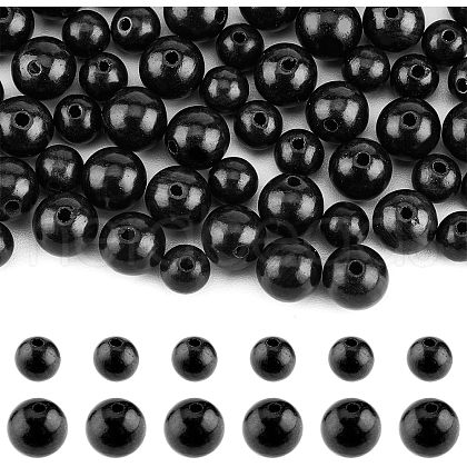 SUPERFINDINGS 400Pcs 2 Styles Undyed Natural Wood Beads WOOD-FH0001-99-1