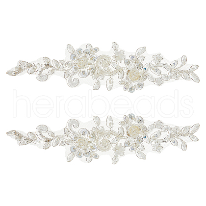 Polyester Flower DIY-WH0622-015-1