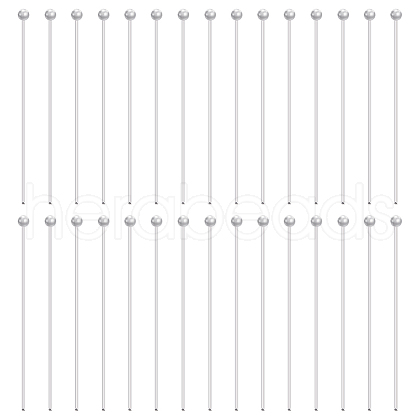 BENECREAT 925 Sterling Silver Ball Head Pins STER-BC0002-16B-1