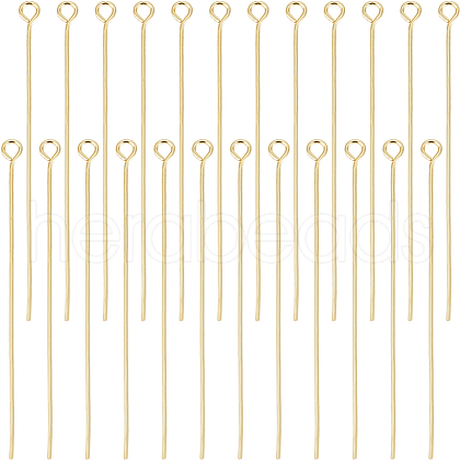 Beebeecraft Brass Eye Pins KK-BBC0012-23A-1
