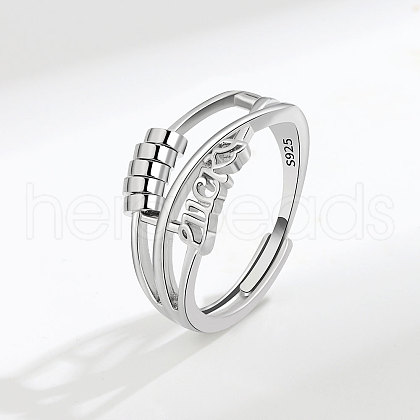 S925 Sterling Silver Adjustable Rings FS-WGA83BD-01-1