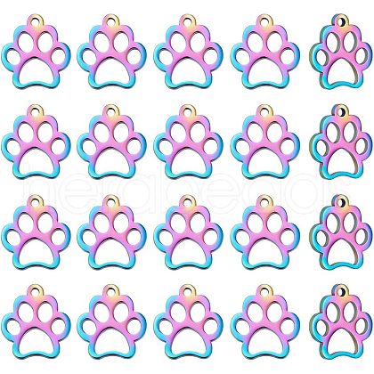 Unicraftale 201 Stainless Steel Pet Charms STAS-UN0003-07-1