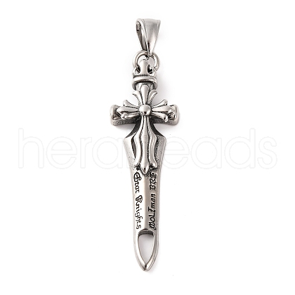316 Surgical Stainless Steel Big Pendants STAS-Z073-16AS-1