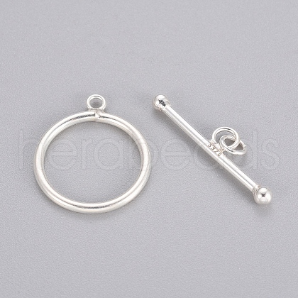 925 Sterling Silver Toggle Clasps STER-L057-001S-1