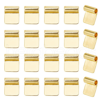 ARRICRAFT 20Pcs Rack Plating Brass Glue-on Flat Pad Bails KK-AR0004-08-1