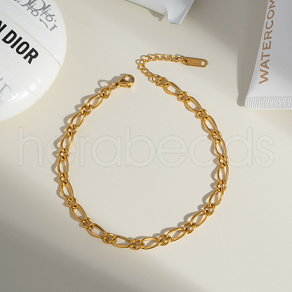 Simple and Stylish Stainless Steel Twisted Chain Anklets for Women WP4497-1-1