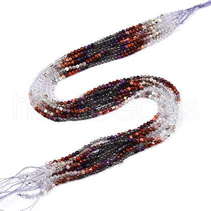 Natural Mixed Gemstone Beads Strands G-D080-A01-02-20-1