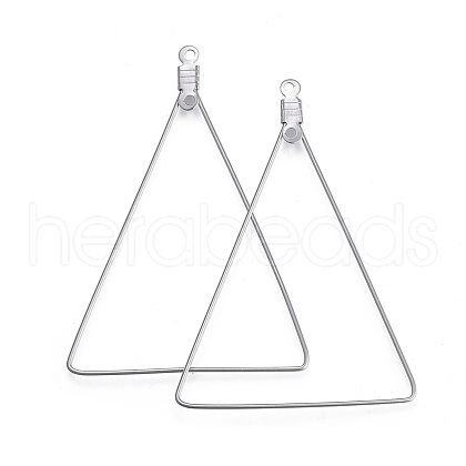Tarnish Resistant 304 Stainless Steel Wire Pendants STAS-L238-074P-1