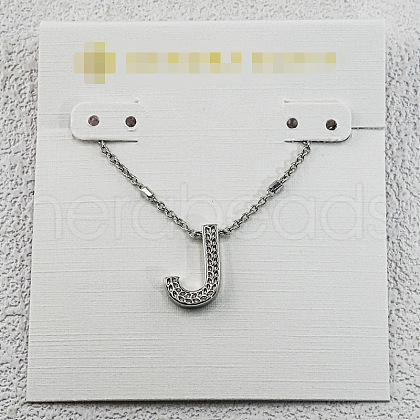 Brass Initial Pendant Necklaces for Women FS-WG8E27F-36-1