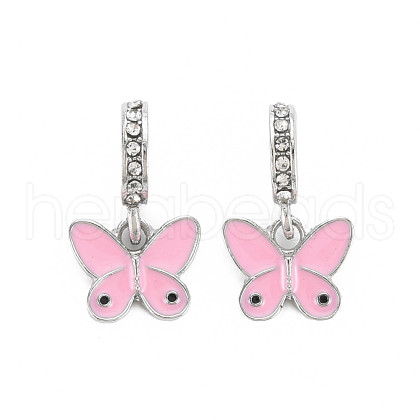 Rack Plating Enamel Alloy European Dangle Charms MPDL-N039-110-1