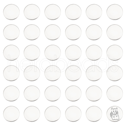 Unicraftale 120Pcs 304 Stainless Steel Stamping Blank Tag Cabochons STAS-UN0055-71A-1