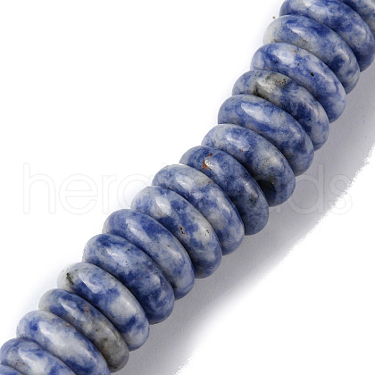 Natural Blue Spot Jasper Beads Strands G-F743-06L-1