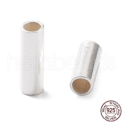 925 Sterling Silver Spacer Tube Beads STER-Z006-02B-S-1