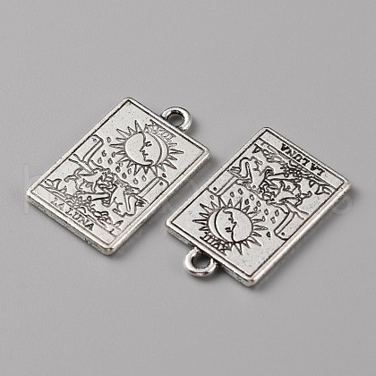 Tibetan Style Alloy Pendants PALLOY-WH0111-138B-1