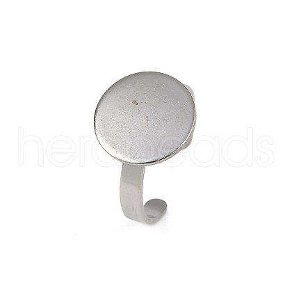 304 Stainless Steel Cuff Ring Components STAS-D372-04P-05-1
