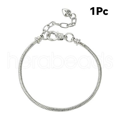 1Pc Brass European Style Bracelets For Jewelry Making MAK-YW0001-19-1