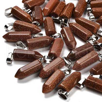 Synthetic Goldstone Pendants G-Z067-07P-21-1