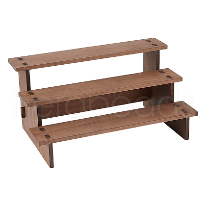 3-Tier Wooden Jewelry Organizer Display Risers ODIS-WH0058-19B-1