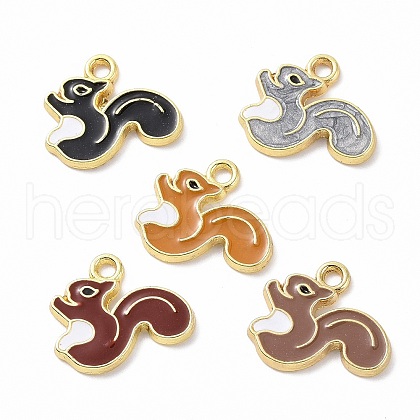 Alloy Enamel Pendants ENAM-B054-03G-1