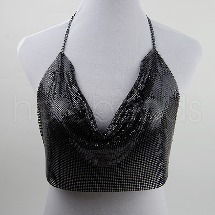 Alloy Aluminum Vest Sequin Halterneck Tops FS-WG449EE-04-1