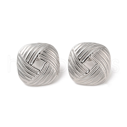 304 Stainless Steel Stud Earrings for Women EJEW-L272-027P-02-1