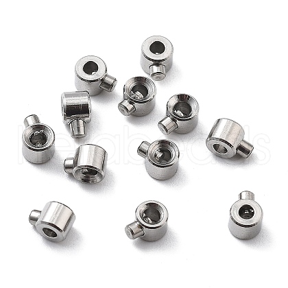 304 Stainless Steel Crimp Beads X-STAS-L216-51P-1