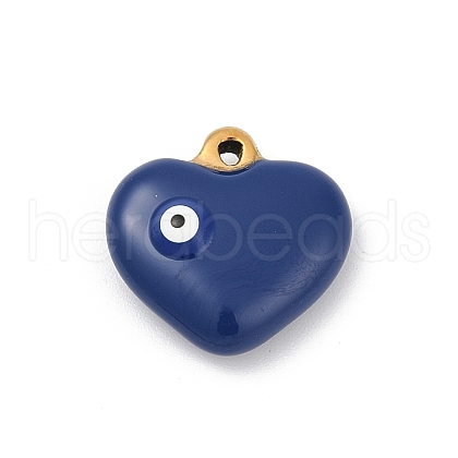 304 Stainless Steel Enamel Pendants STAS-Q350-19G-A-1
