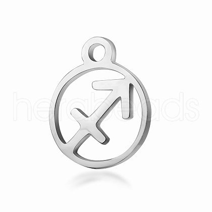 Non-Tarnish 201 Stainless Steel Charms STAS-T014-T505-9-1