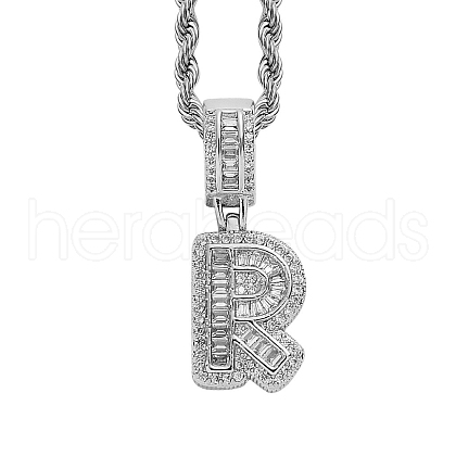 Brass Micro Pave Cubic Zirconia Pendants PW-WG3207D-36-1