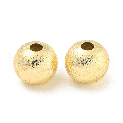 Brass Textured Beads KK-P258-05B-G-1