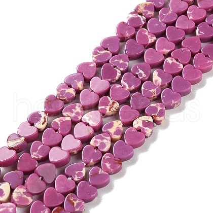 Dyed Synthetic Imperial Jasper Beads Strands G-M403-A35-01-1
