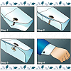 Unicraftale 3 Pairs 3 Colors 201 Stainless Steel Cufflinks for Men STAS-UN0051-90-5