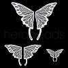 3 Pairs 3 Styles Lace Iron on/Sew On Patches PATC-FG0002-30-1