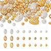 Kissitty 105Pcs 12 Styles Brass Hollow Beads KK-KS0001-27-2