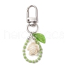 Starfish Turtle Synthetic Turquoise & Glass Seed Beads Pendant Decorations HJEW-JM03052-02-4