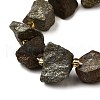 Raw Rough Natural Pyrite Beads Strands G-Z087-A06-4