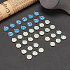 2 Sets 2 Styles Golden Plated Alloy Enamel Charms ENAM-YW0001-28C-6