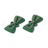 Spray Painted Alloy Pendants PALLOY-D016-02-3
