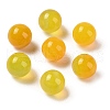 Natural Yellow Agate No Hole Sphere Beads G-K353-04A-28-1