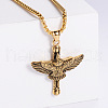 Fashion Stainless Steel Cross Animal Eagle Pendant Necklaces for Men NS1434-2-1