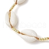 Summer Beach Shell Braided Bead Adjustable Bracelets for Women Men BJEW-JB10375-3
