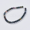 Natural Indian Agate Beads Strands X-G-G515-6mm-05-2