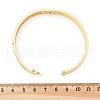Brass Micro Pave Clear Cubic Zirconia Hinged Bangles for Women BJEW-K274-11G-5