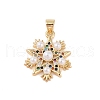 Brass Micro Pave Colorful Cubic Zirconia Pendants KK-E111-34A-G-1