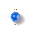 20Pcs Two Tone Opaque Acrylic Round Connector Charms PALLOY-JF03538-3