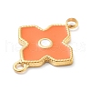 304 Stainless Steel Enamel Connector Charms STAS-L283-35G-3