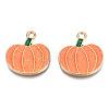 Autumn Theme Rack Plating Alloy Enamel Pendants PALLOY-N164-007-2