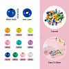  100Pcs 10 Colors Spray Painted Alloy Beads FIND-TA0003-08-10