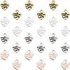 SUPERFINDINGS 320Pcs 4 Colors Ideas for Valentines Day Gifts Tibetan Style Alloy Charms FIND-FH0001-40-1