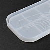 DIY Rectangle with Hand Dish Tray Silicone Molds DIY-P070-C01-5